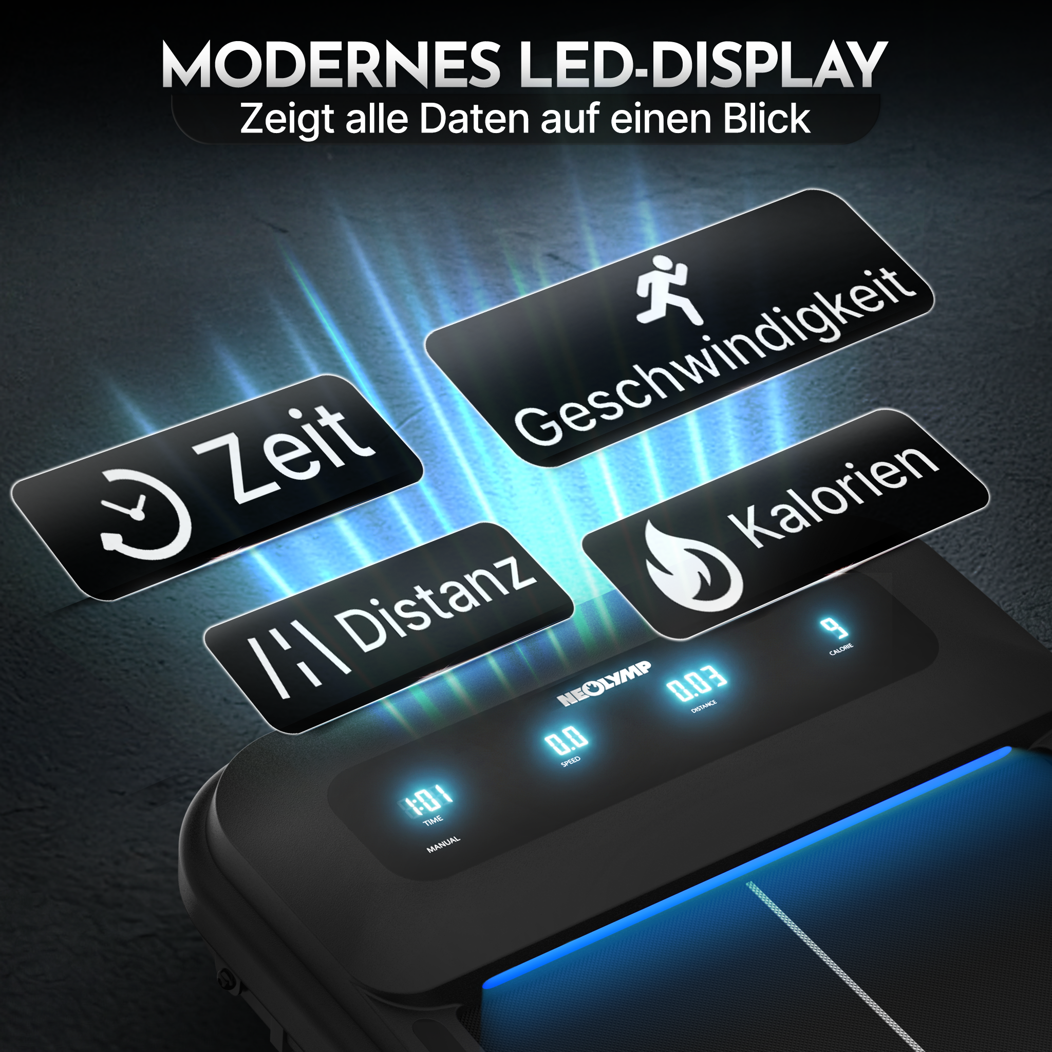 Premium Walking Pad bis 150 kg- mit bürstenlosem Motor, extra leise