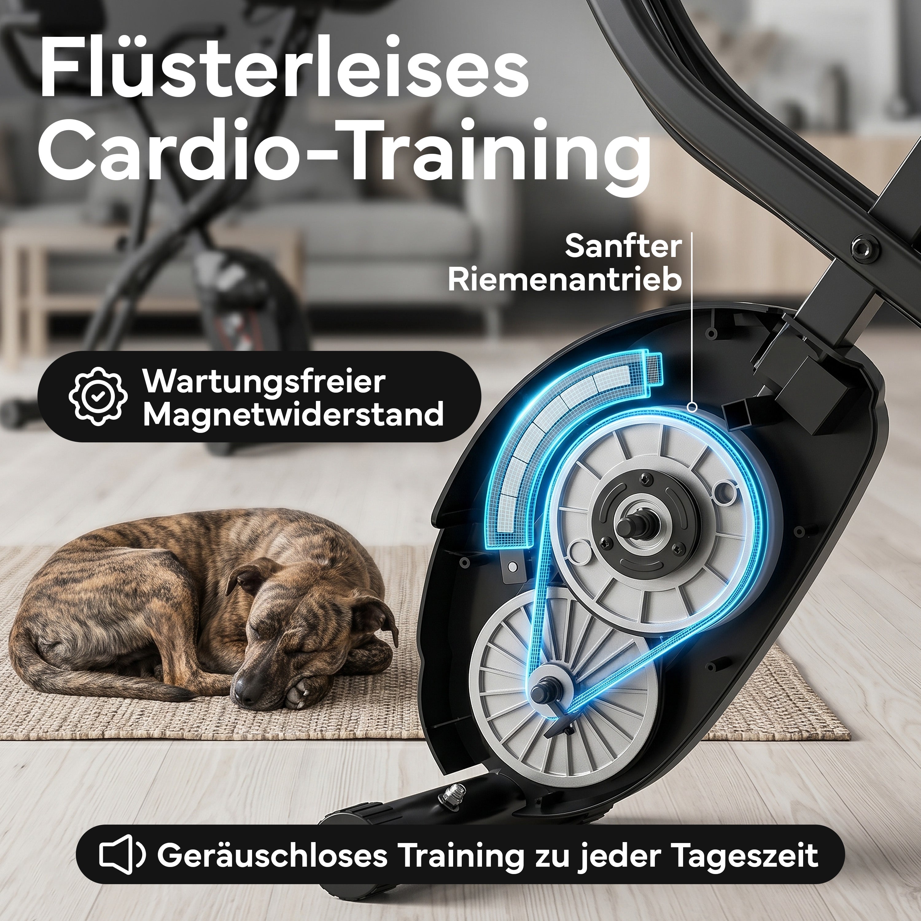 Fitnessbike X-Bike, Heimtrainer mit 8 Widerstandsstufen