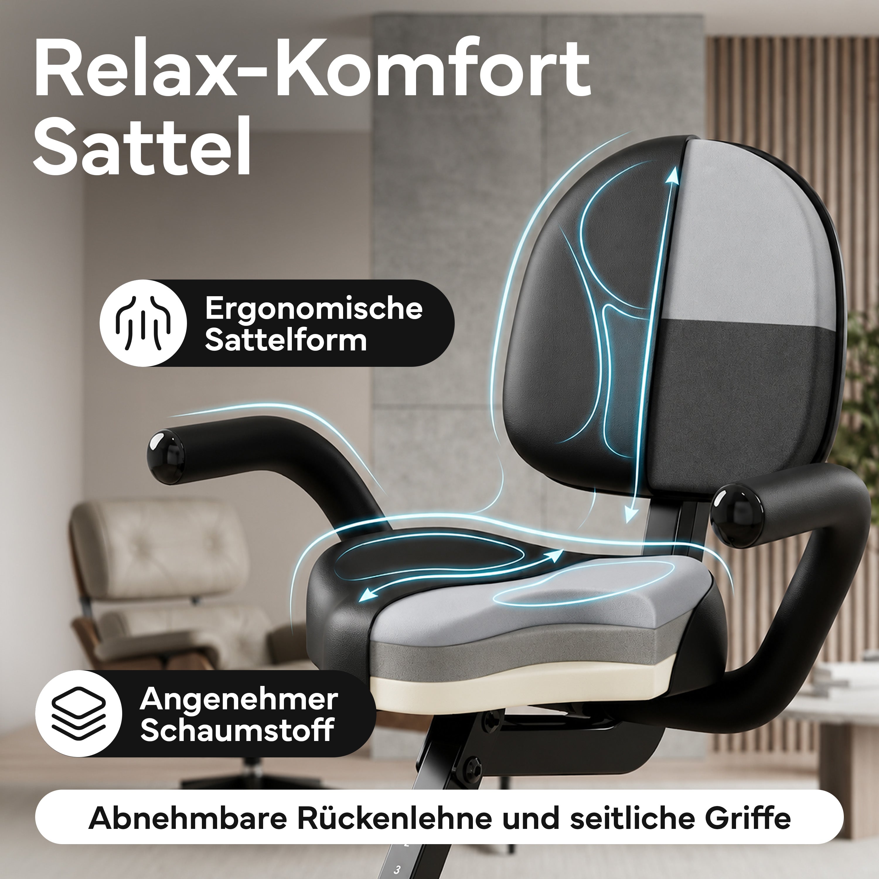 Fitnessbike X-Bike, Heimtrainer mit 8 Widerstandsstufen