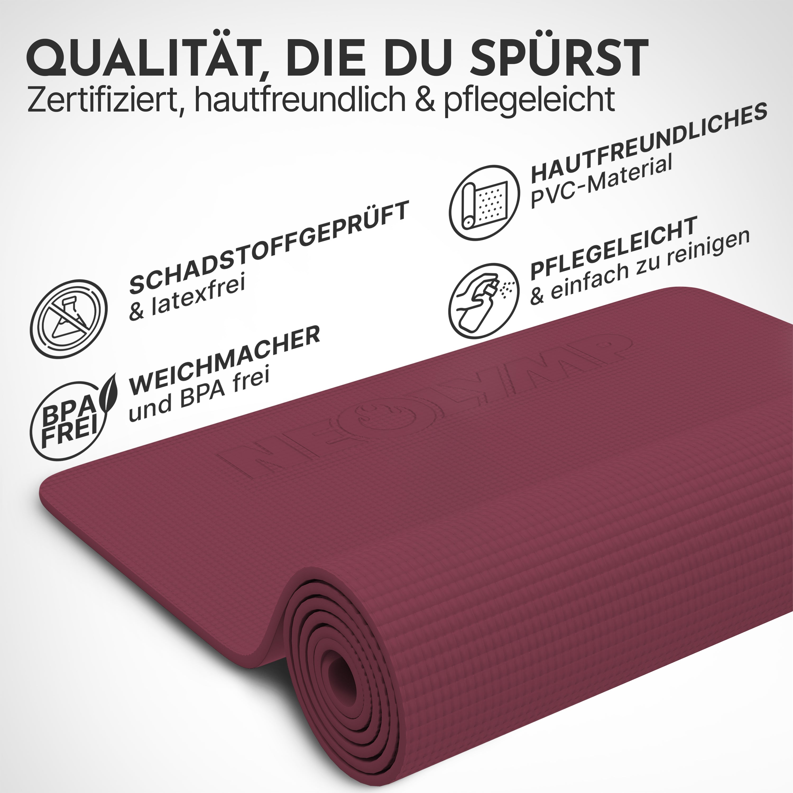 Premium Yogamatte – ideal für Yoga, Pilates & Gymnastik