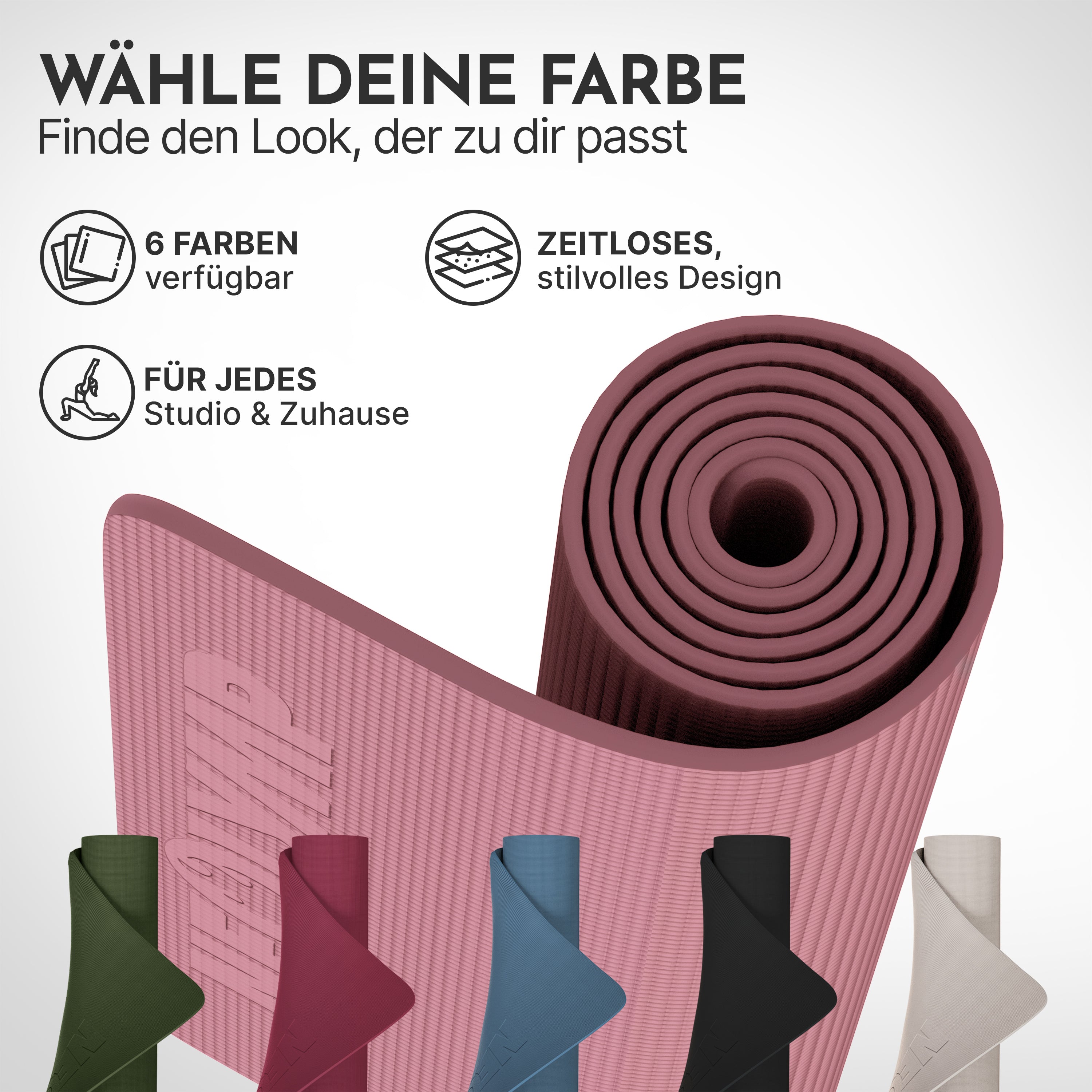 Premium Yogamatte – ideal für Yoga, Pilates & Gymnastik