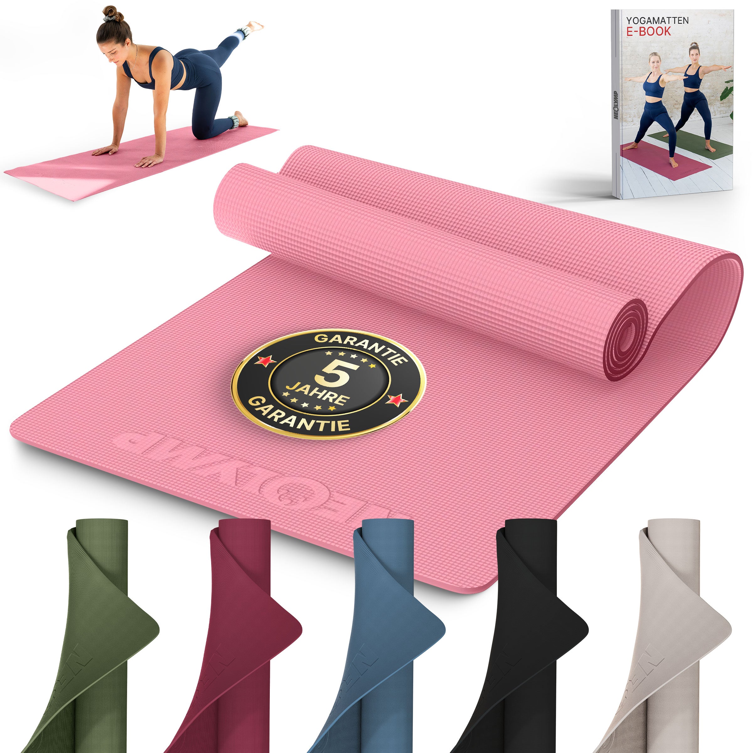 Premium Yogamatte – ideal für Yoga, Pilates & Gymnastik