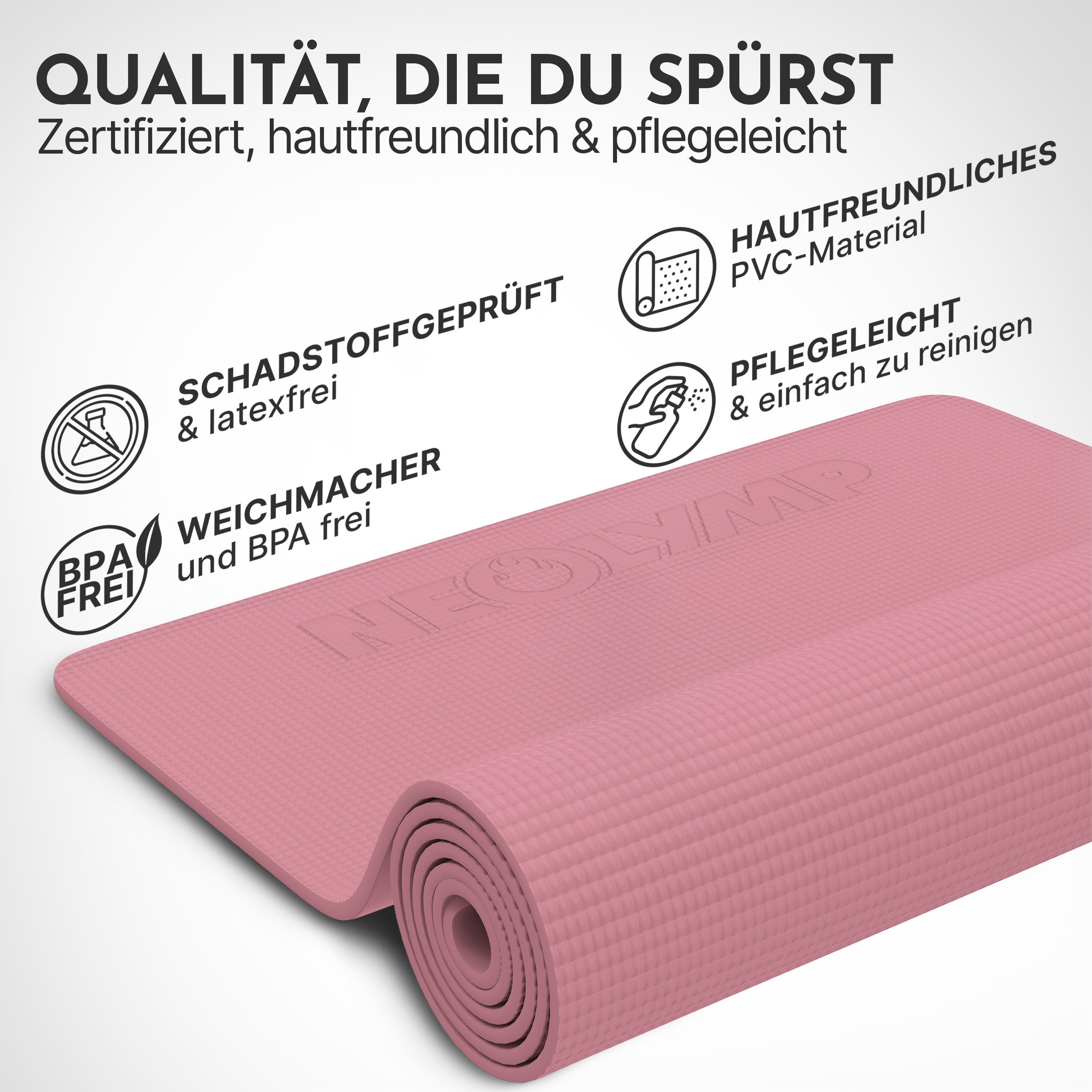 Premium Yogamatte – ideal für Yoga, Pilates & Gymnastik