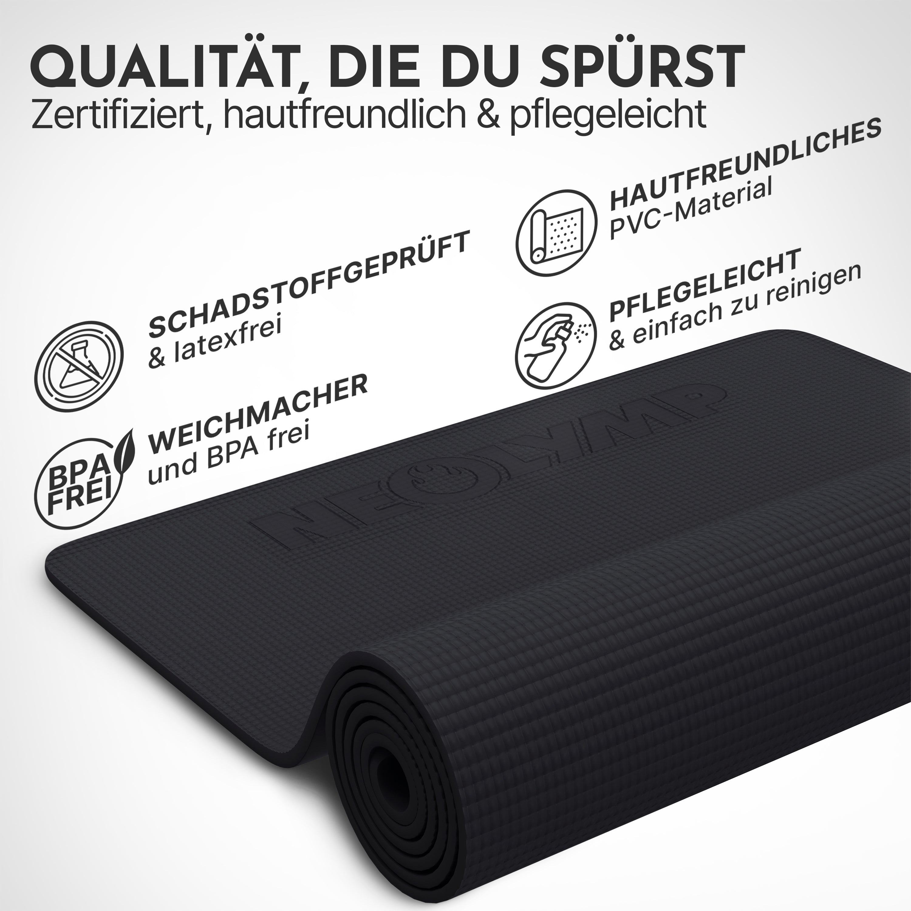Premium Yogamatte – ideal für Yoga, Pilates & Gymnastik