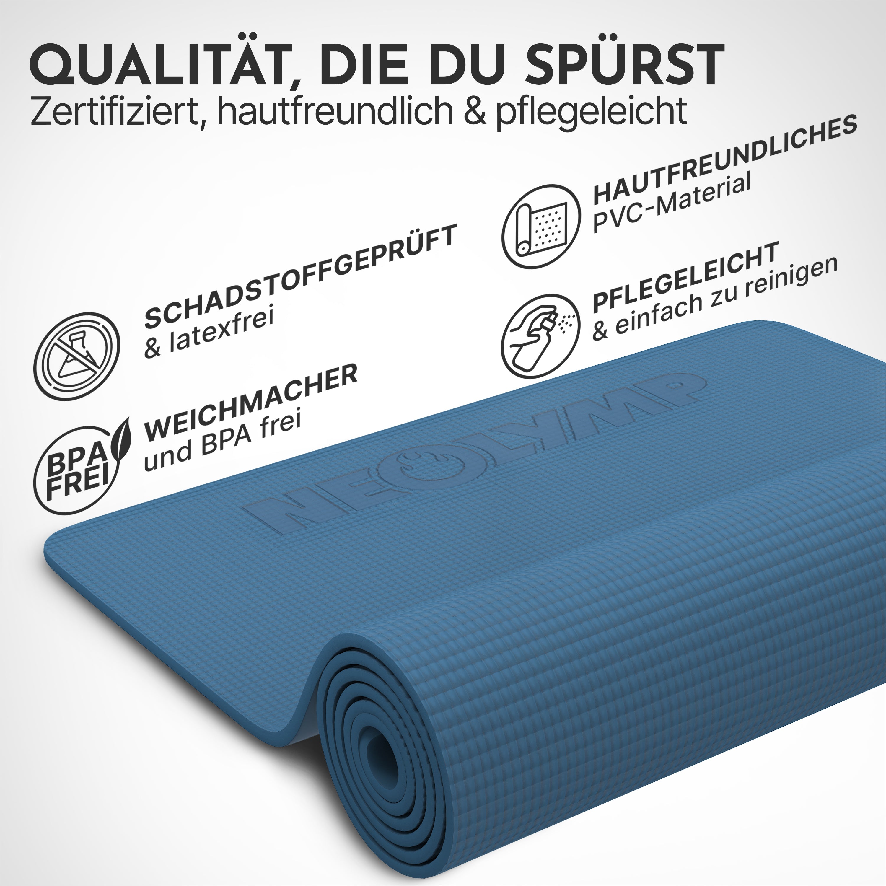 Premium Yogamatte – ideal für Yoga, Pilates & Gymnastik
