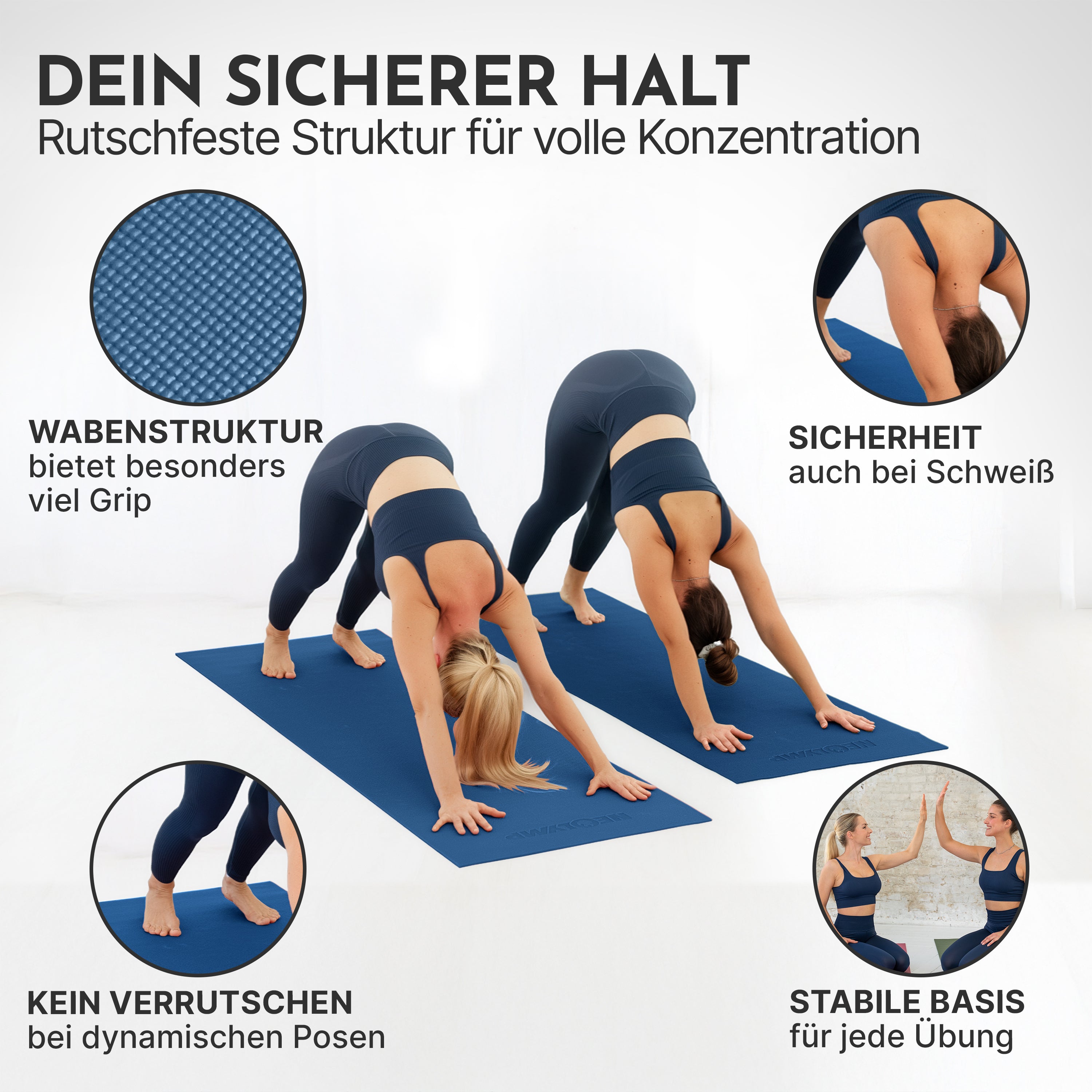 Premium Yogamatte – ideal für Yoga, Pilates & Gymnastik