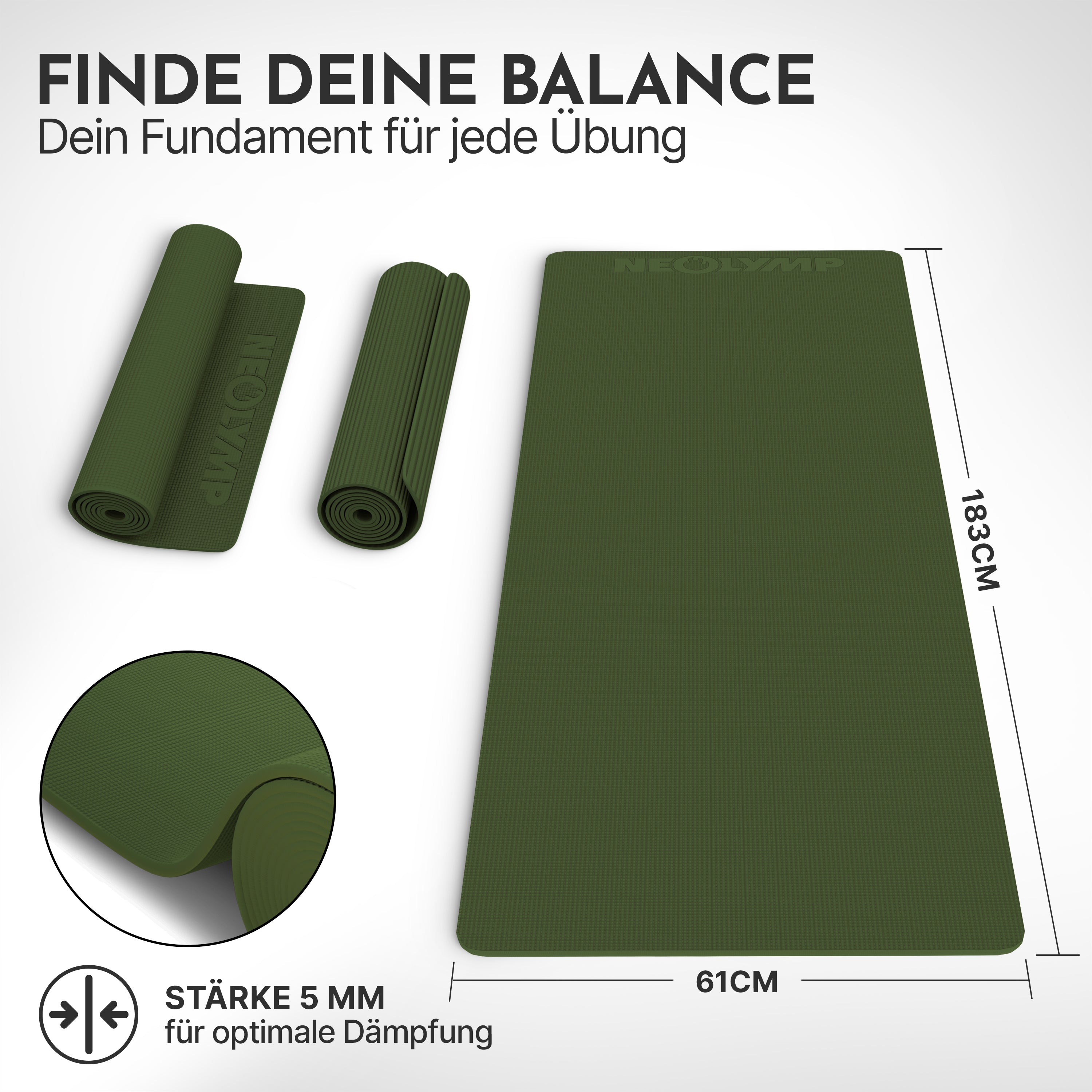 Premium Yogamatte – ideal für Yoga, Pilates & Gymnastik