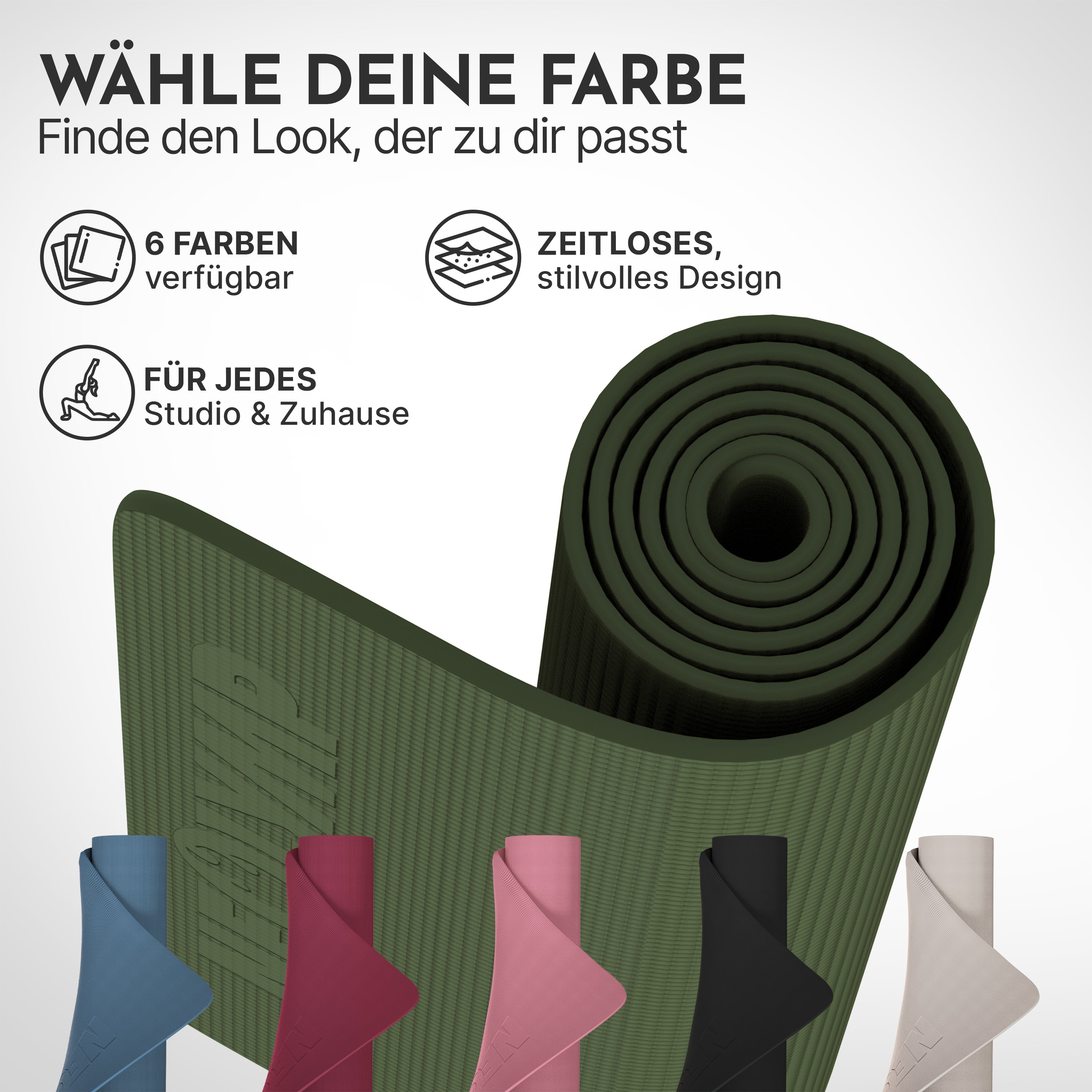 Premium Yogamatte – ideal für Yoga, Pilates & Gymnastik