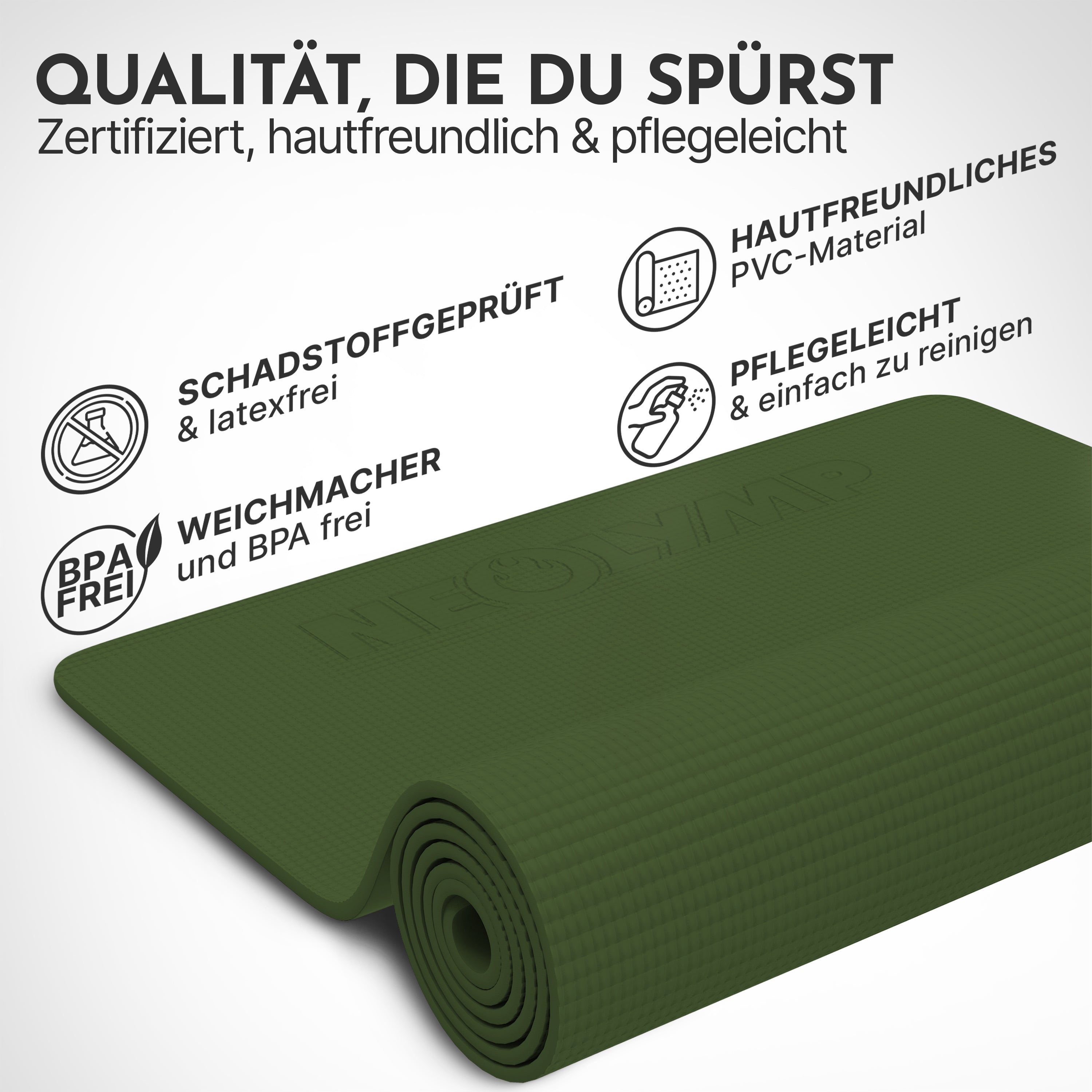 Premium Yogamatte – ideal für Yoga, Pilates & Gymnastik