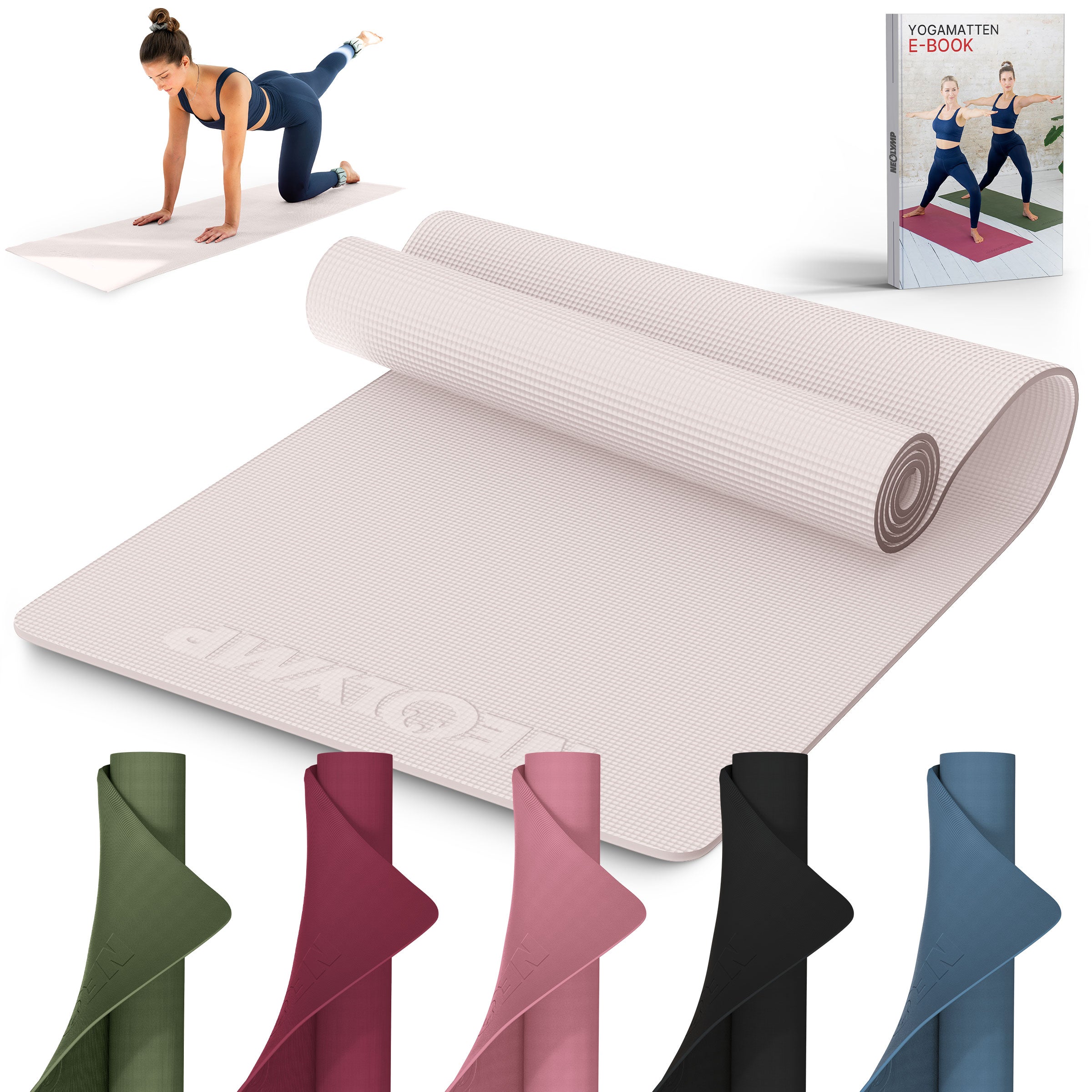 Premium Yogamatte – ideal für Yoga, Pilates & Gymnastik