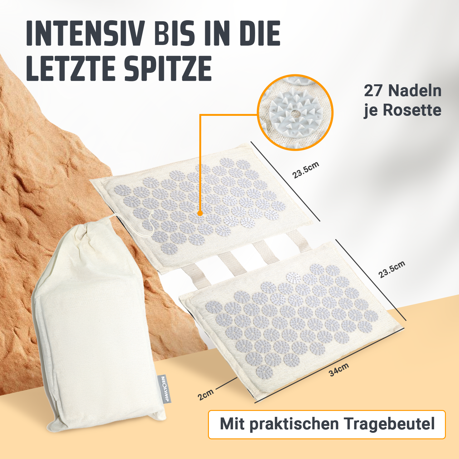 Akupressur Fußmatte – Lavendel (B‑Ware)