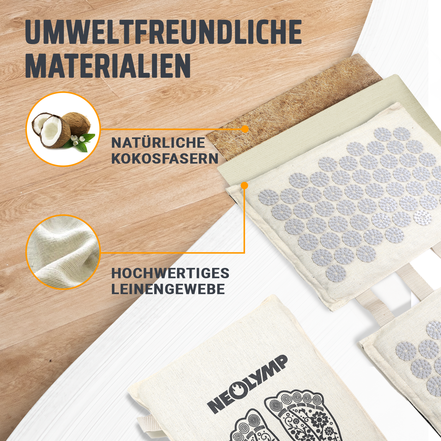Akupressur Fußmatte – Mint (B‑Ware)