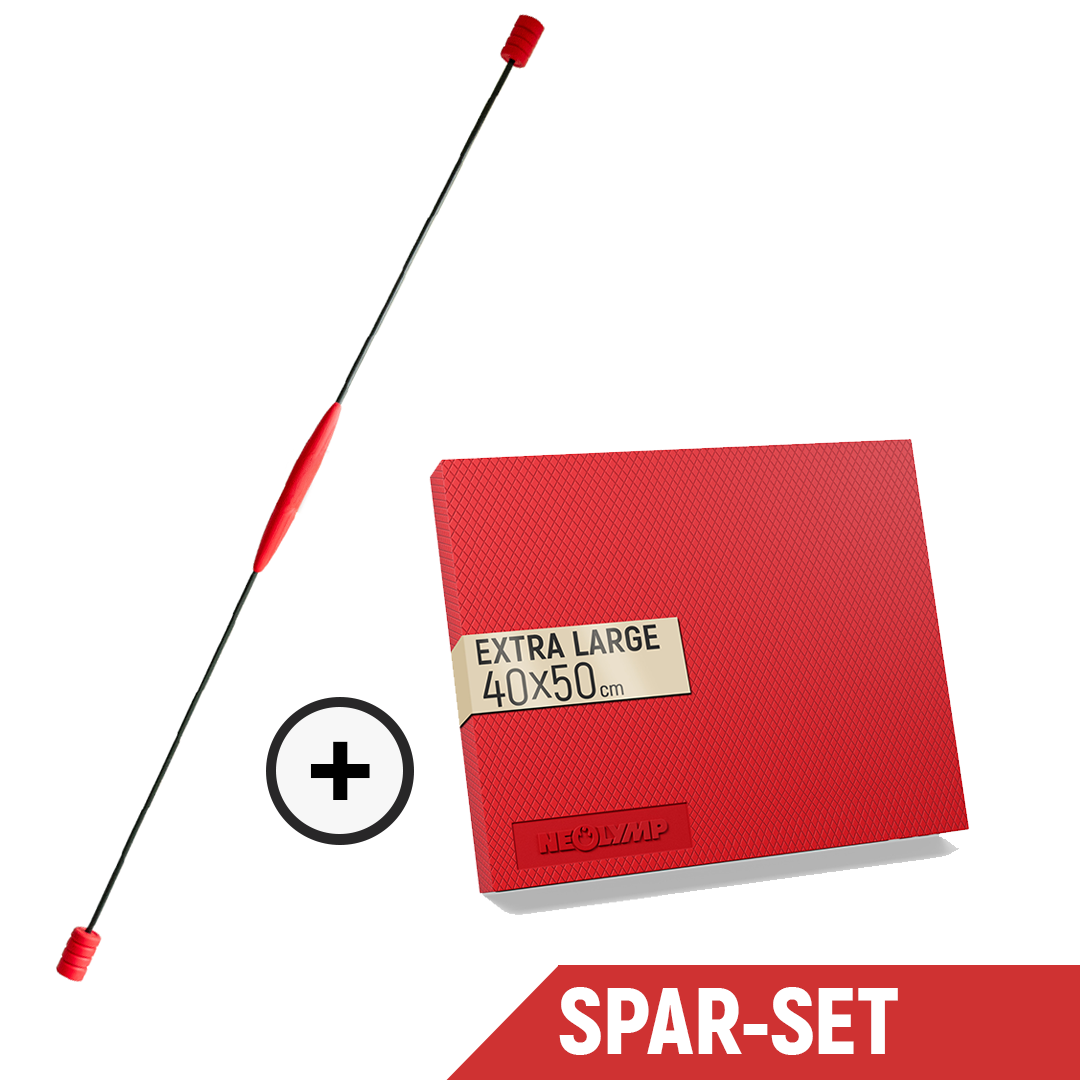 Spar-Set Balance Pad und Schwingstab – Balance Pad Rot (B‑Ware)