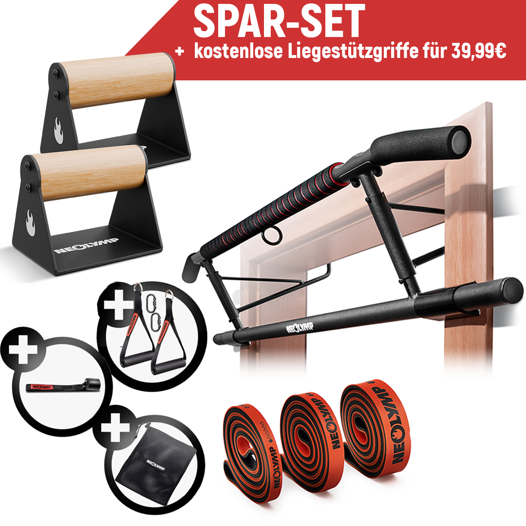 Calisthenics-Set mit gratis Liegestützgriffen & Übungen – Default Title (B‑Ware)