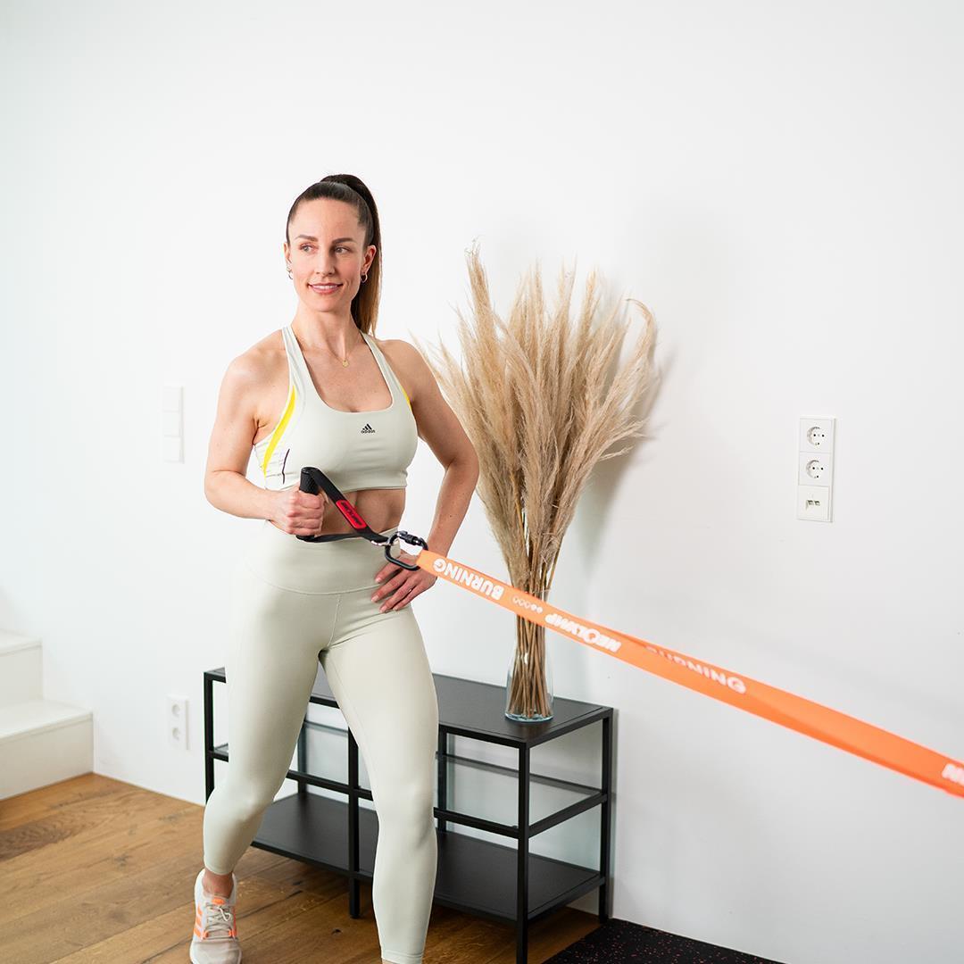 Fitnessbänder-Allround-Set mit gratis Bänderstange & über 400 Übungen - - Fitnessbänder von NEOLYMP | Fitnessequipment und Sportartikel