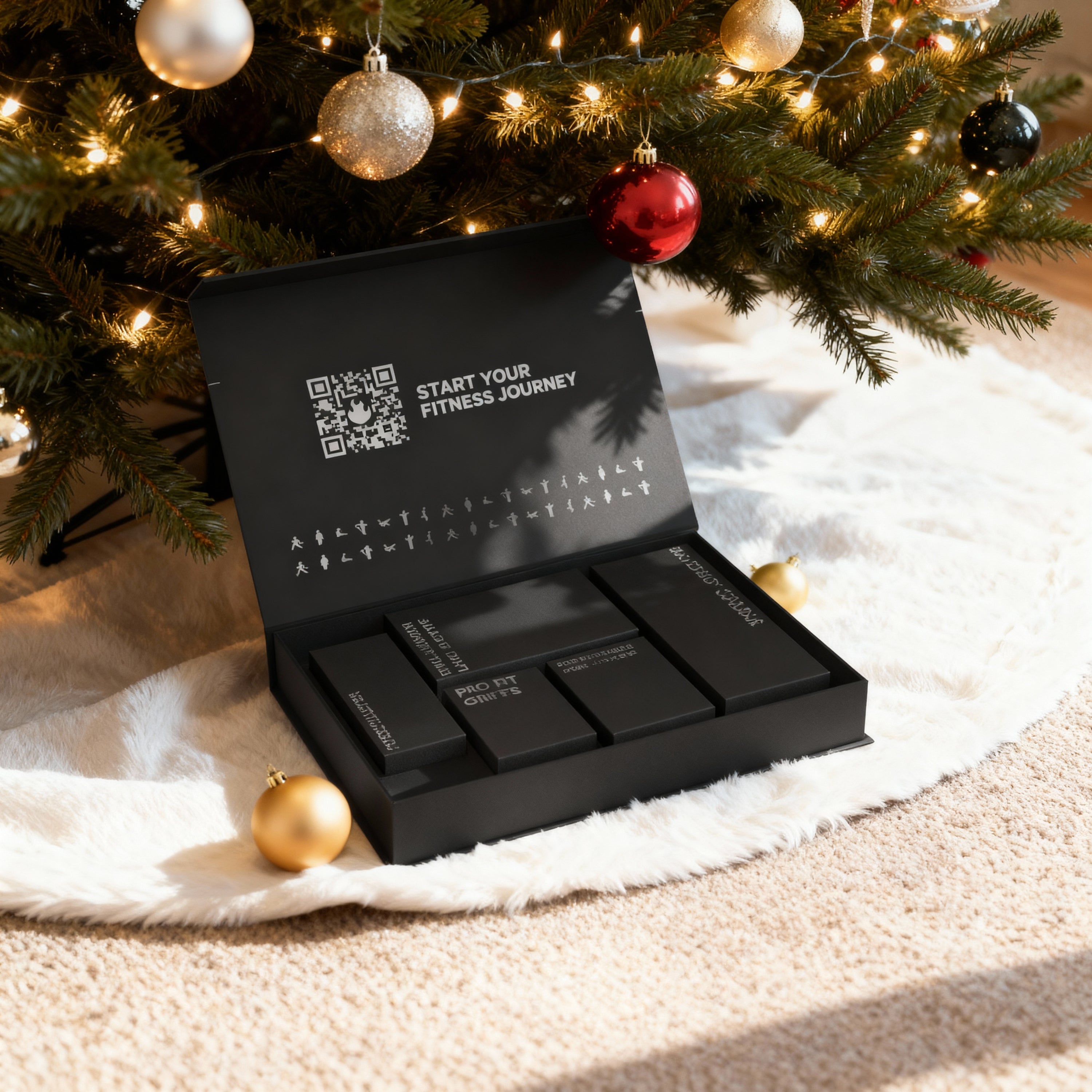 Fitnessbänder Allroundset – Stoff-Widerstandsbänder inkl. Zubehör & 1000+ Übungen