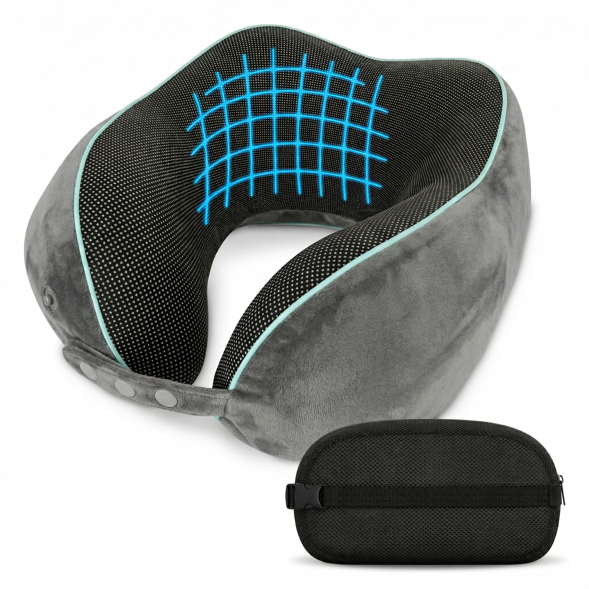 Reise-Nackenkissen - mit 360°-Kopfstütze und Memory Foam - - Recovery & Akupressur von NEOLYMP | Fitnessequipment und Sportartikel
