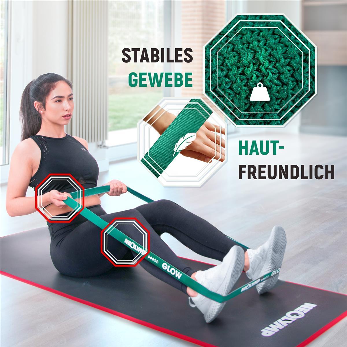 Fitnessbänder-Allround-Set mit gratis ProFit Griffen & über 400 Übungen