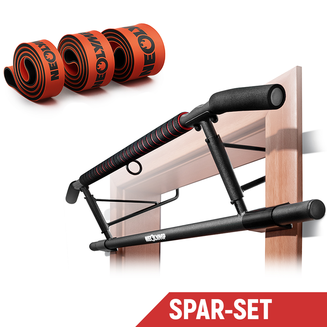 Klimmzugstange zum Einhängen und Resistance Bands Set – Klimmzug Beginner-Set (B‑Ware)