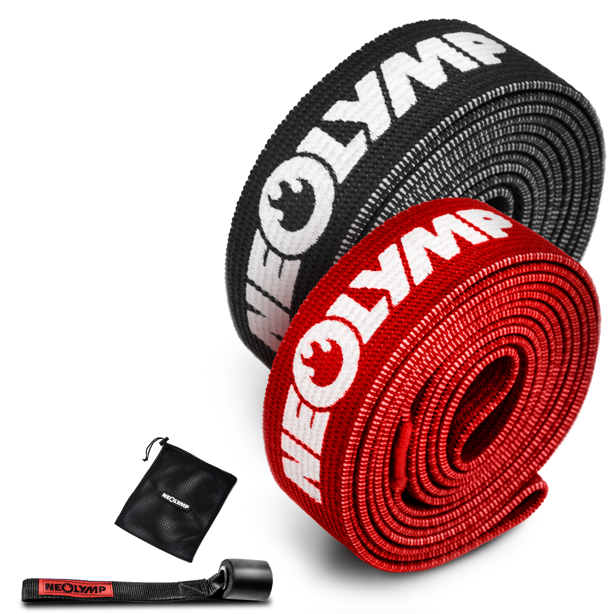 Fitnessbänder lang aus Stoff – 2er Set (B‑Ware)