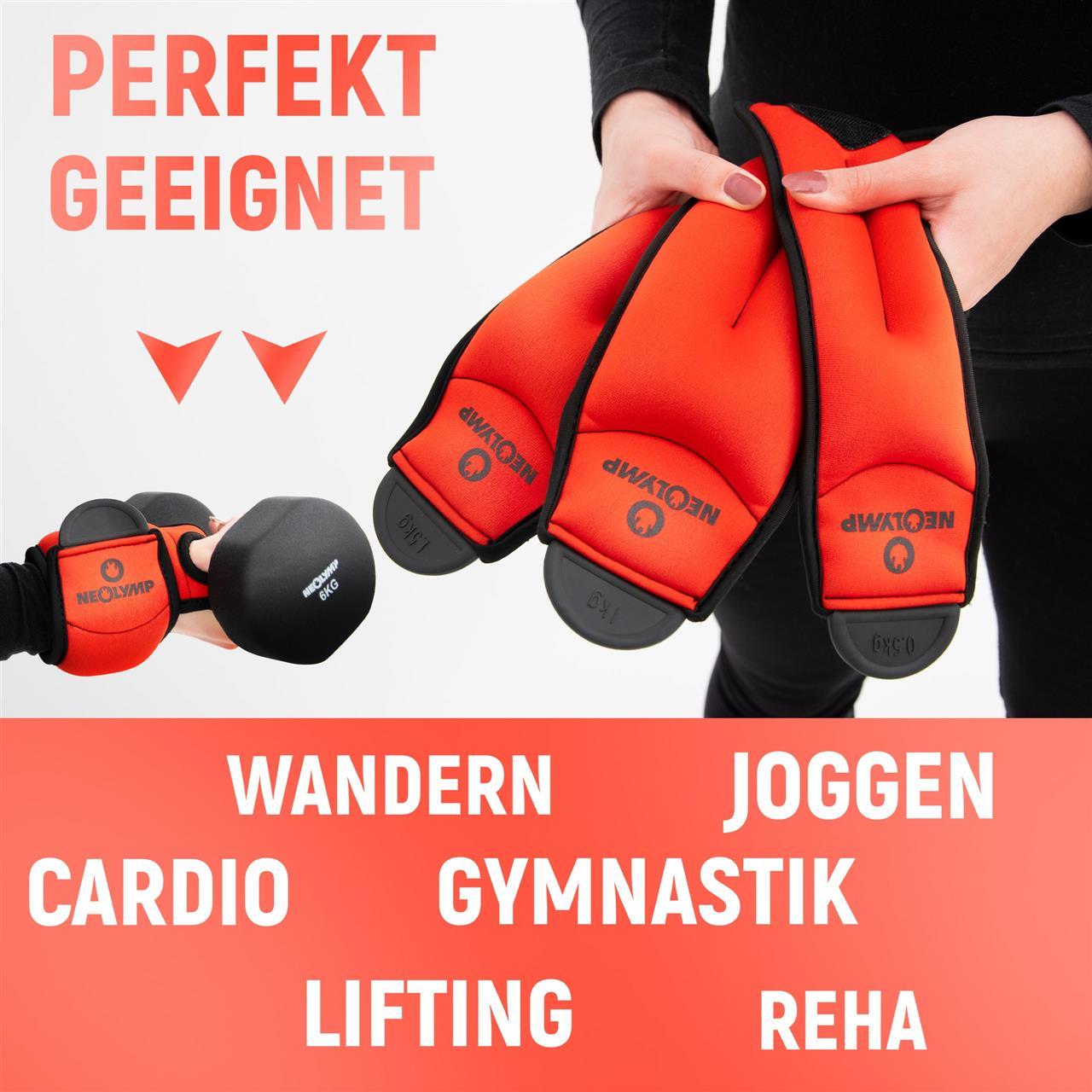 Fitnessequipment (Stufe 1 Gewichtsmanschette 2er-Set - 3) Hand Sportartikel – | NEOLYMP und